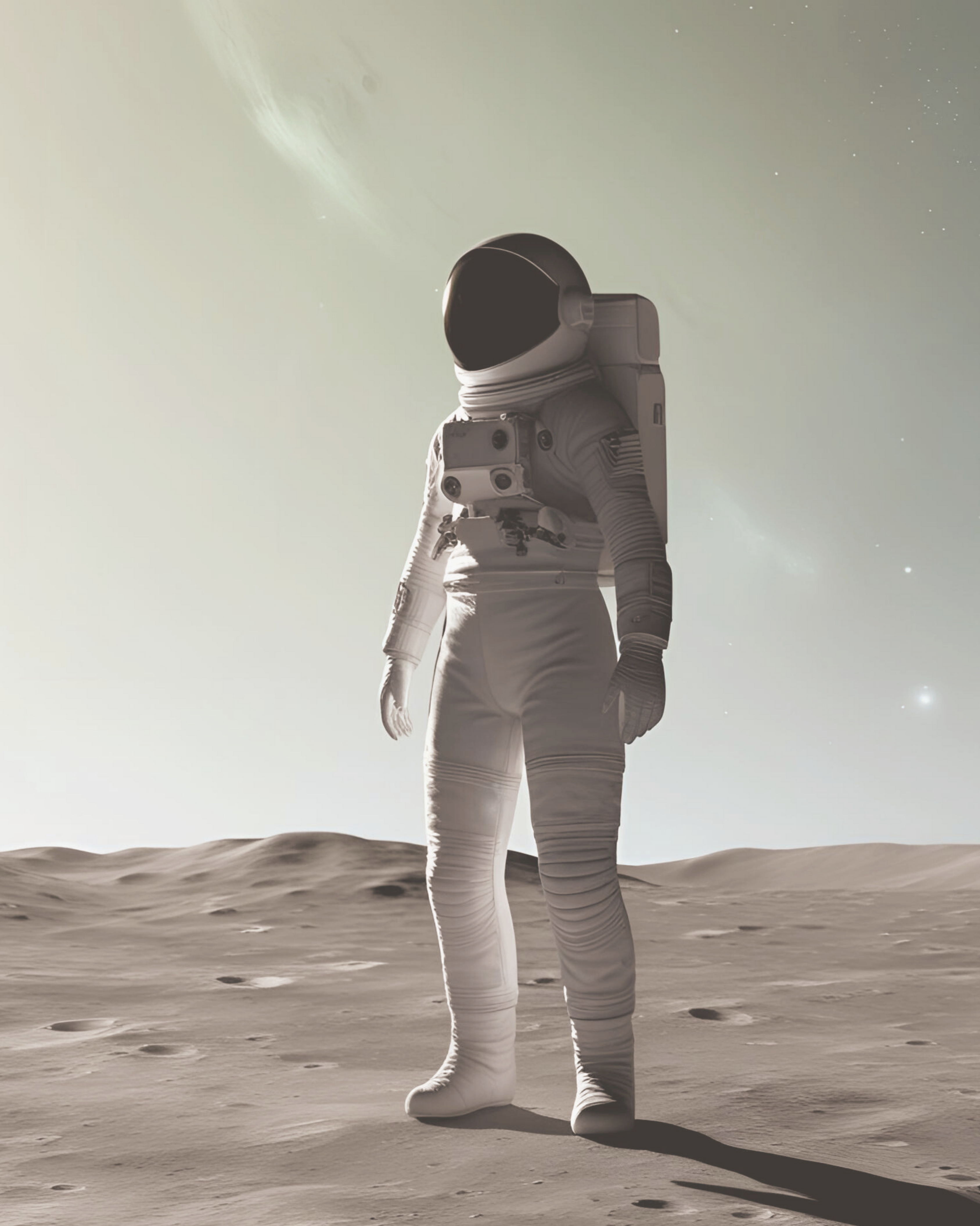 astronaut with white background